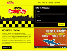 Tablet Screenshot of fostercitytaxiservice.com